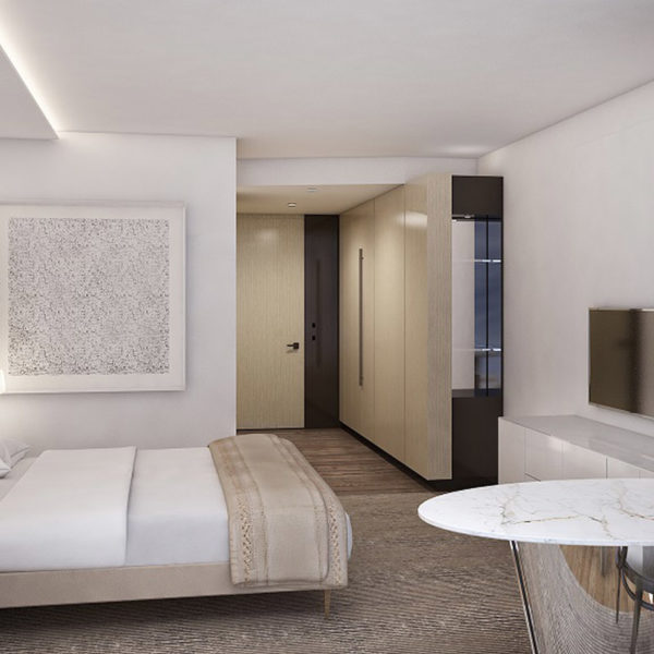 Well lit, modern room interior
