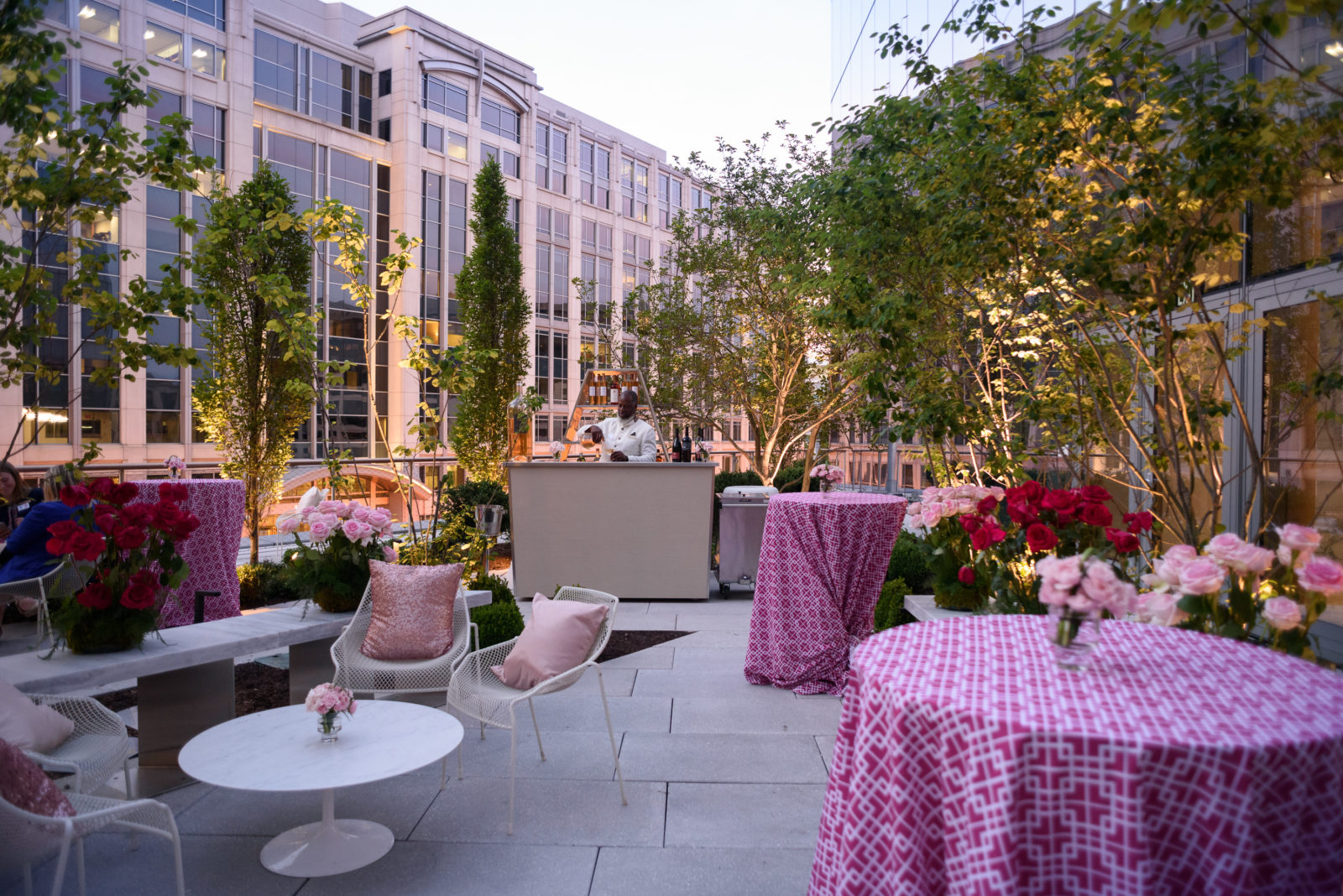 Outdoor social event at the conrad washington dc